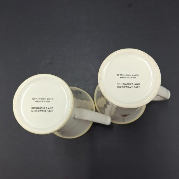 Marjolein Bastin Nature's Sketchbook Mug Coffee Cup Birds & Birdhouse Set of 2 - Picture 8 of 9